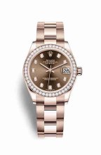Réplique montre Rolex Datejust 31 Everose 278285RBR m278285rbr-0012