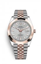 Replique Montre Rolex Datejust 41 OysterAcier and EveOr Rose M126301-0018