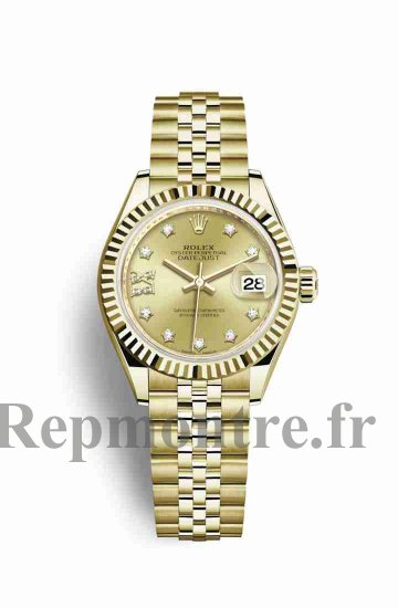 Réplique montre Rolex Datejust 28 jaune 18 ct 279178 m279178-0014 - Cliquez sur l'image pour la fermer