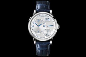 Replique A. Lange and Sohne Lange 1 25th Anniversary 191.066 18k WG Half Hunter LIMITED