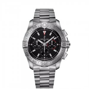 Breitling Super Avenger B01 Chronographe 46 Bracelet Titane Noir EB0148101B1E1  Breitling Super Avenger B01 Chronographe 46 Bracelet Titane Noir EB0148101B1E1