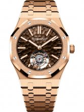 Audemars Piguet Royal Oak Tourbillon Volant Automatique Or Rose Givre Alveole Brun 26730OR.GG.1320OR.01
