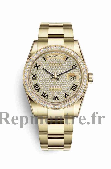 Réplique montre Rolex Day-Date 36 jaune 18 ct 118348 Cadran de m118348-0226 - Cliquez sur l'image pour la fermer