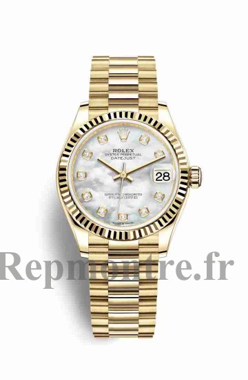 Réplique montre Rolex Datejust 31 jaune 278278 m278278-0010 - Cliquez sur l'image pour la fermer