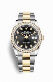 Réplique montre Rolex Datejust 36 Jaune Roles jaune 18 ct 126283RBR m126283rbr-0008