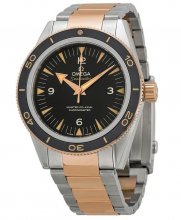 Réplique Omega Seamaster 300 Automatique Noir Cadran Inoxydable Acier et 18kt Rose Or 233.20.41.21.01.001