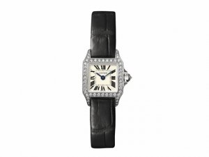 Réplique Montre Cartier Santos Demoiselle Mini Femmes WF902005