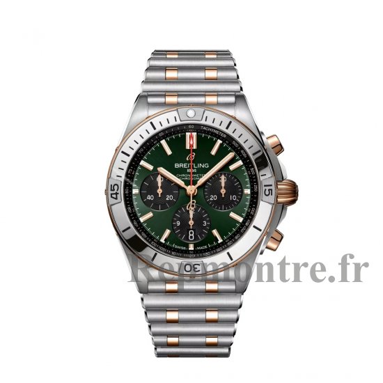 Breitling Chronomat B01 42 Acier Inoxydable Or Rouge Rouleaux Verts UB0134131L1U1 - Cliquez sur l'image pour la fermer