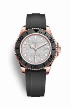 Repique de montre Rolex Yacht-Master 37 Everose 268655 cadran de m268655-0006