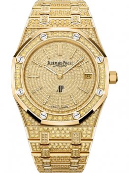 Audemars Piguet Royal Oak Extra-plate en or jaune saphir 16202BA.HH.1241BA.01