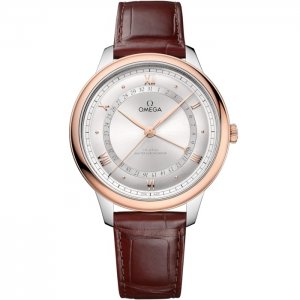 Omega De Ville Prestige Co-Axial Master Chronometer Pointer Date 42 Acier Inoxydable Or Sedna Argent 434.23.42.22.02.001