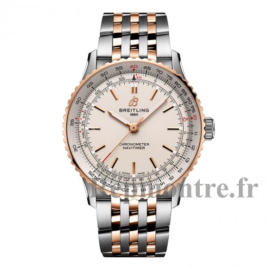 Breitling Navitimer Automatique 41 mm Replique de montre pour homme en acier inoxydable argente et or rose 18 carats U17329F41G1U1 - Cliquez sur l'image pour la fermer