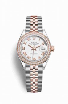 Réplique montre Rolex Datejust 28 Everose Roles 18 ct Everose 279381RBR m279381rbr-0021