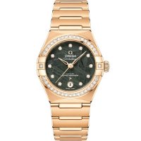 Omega Constellation Manhattan 29 Co-Axial Master Chronometer Or jaune Diamant Meteorite verte 131.55.29.20.99.005
