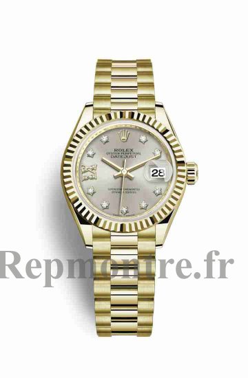 Réplique montre Rolex Datejust 28 jaune 18 ct 279178 m279178-0002 - Cliquez sur l'image pour la fermer