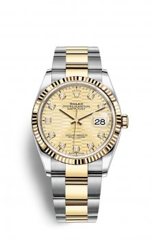 Replique Montre Rolex Datejust 36 OysterAcier and Jaune Or M126233-0046