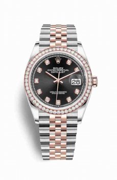 Réplique montre Rolex Datejust 36 Everose Roles 18 ct Everose 126281RBR m126281rbr-0007