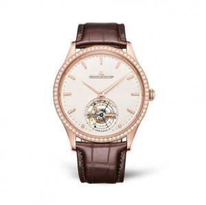 Copie de Jaeger-LeCoultre Master Ultra Thin Tourbillon Or rose Diamants 1682401