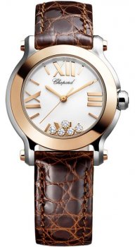 Chopard Happy Sport Round Quartz 30mm Dames Réplique Montre 278509-6001