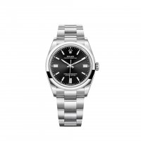 Copie Rolex Oyster Perpetual 36 Bracelet Oyster a cadran noir brillant m126000-0002