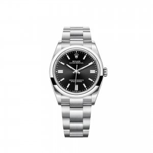 Copie Rolex Oyster Perpetual 36 Bracelet Oyster a cadran noir brillant m126000-0002