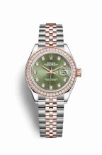 Réplique montre Rolex Datejust 28 Everose Roles 18 ct Everose 279381RBR m279381rbr-0007