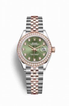 Réplique montre Rolex Datejust 28 Everose Roles 18 ct Everose 279381RBR m279381rbr-0007