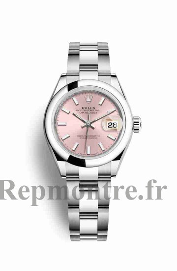 Réplique montre Rolex Datejust 28 279160 cadran rose m279160-0002 - Cliquez sur l'image pour la fermer