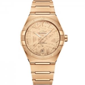Omega Constellation Master Chronometer 41 Moonshine Gold Champagne Meteorite 131.50.41.21.99.001