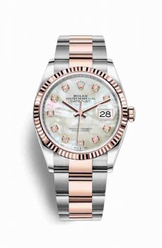 Réplique montre Rolex Datejust 36 Everose Roles 18 ct Everose 126231 m126231-0022