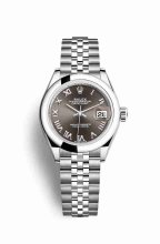 Réplique montre Rolex Datejust 28 279160 Gris fonce Cadran