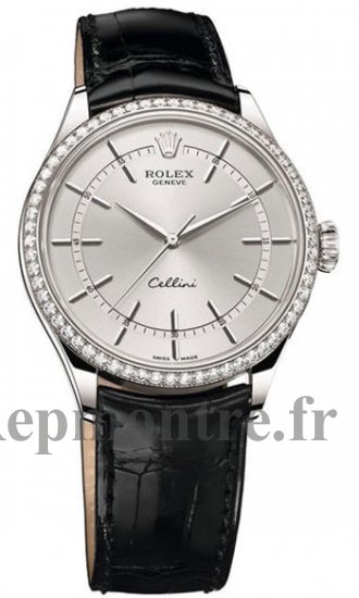 Réplique Rolex Cellini Time 18ct Or blanc Rhodium Dial 50709RBR - Cliquez sur l'image pour la fermer
