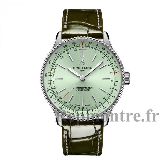 Replique montre Breitling Navitimer 36 mm pour femme Alligator vert A17327361L1P1 - Cliquez sur l'image pour la fermer
