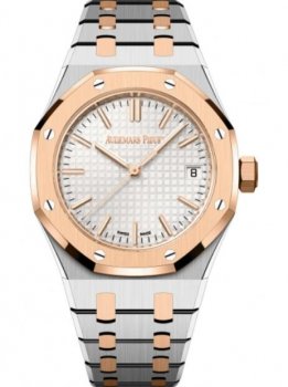 Copie de Audemars Piguet Royal Oak Automatique Or Rose Acier Argent Cadran 15550SR.OO.1356SR.01