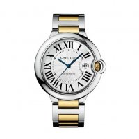 Copie de Cartier Ballon Bleu de Cartier Argent Dial Two-Toned Acier hommes W2BB0031