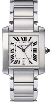 Réplique Cartier Tank Francaise Large Acier W51002Q3