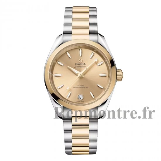 Omega Seamaster Aqua Terra Shades 34 mm Replique montre femme Jaune O22020342008001 - Cliquez sur l'image pour la fermer
