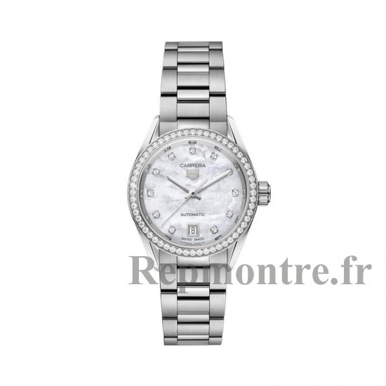 Replique montre TAG Heuer Carrera 29 mm en acier inoxydable pour femme WBN2414.BA0621 - Cliquez sur l'image pour la fermer