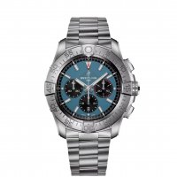 Breitling Super Avenger B01 Chronographe 46 EB0148101C1E1 Titane Bracelet Bleu