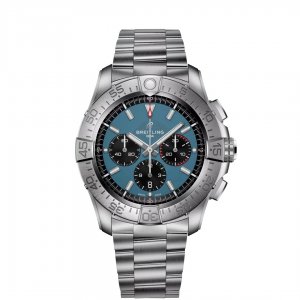 Breitling Super Avenger B01 Chronographe 46 EB0148101C1E1 Titane Bracelet Bleu  Breitling Super Avenger B01 Chronographe 46 EB0148101C1E1 Titane Bracelet Bleu