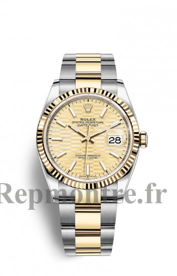 Replique Rolex Datejust 36 OysterAcier and Jaune Or M126233-0040 - Cliquez sur l'image pour la fermer