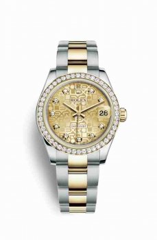 Réplique montre Rolex Datejust 31 Jaune Roles jaune 18 ct 178383 m178383-0014