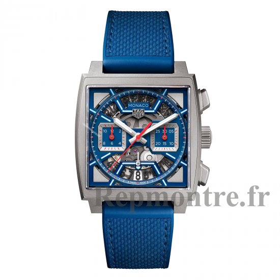 TAG Heuer Monaco Chronographe 39mm Montre Replique Homme Titane Bleu CBL2182.FT6235 - Cliquez sur l'image pour la fermer