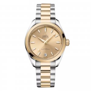 Omega Seamaster Aqua Terra Shades 34 mm Replique montre femme Jaune O22020342008001