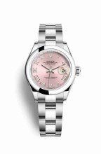 Réplique montre Rolex Datejust 28 279160 cadran rose