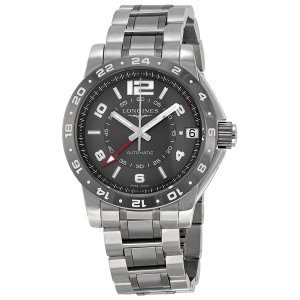 Réplique Longines Admiral GMT gris Dial Acier et Ceramic Montre Homme L3.669.4.06.7