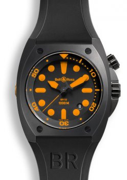 Réplique Bell & Ross Marine BR 02-92 Orange Carbon Montre