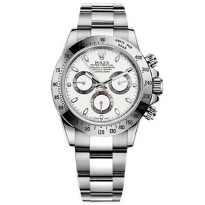 Réplique Rolex Daytona Blanc Indice Cadran Bracelet Oyster Montre Homme