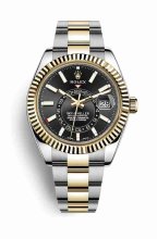 Repique de montre Rolex Sky-Dweller Jaune Roles jaune 18 ct 326933 m326933-0002