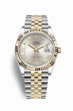 Réplique montre Rolex Datejust 36 Jaune Roles jaune 18 ct 126233 m126233-0031